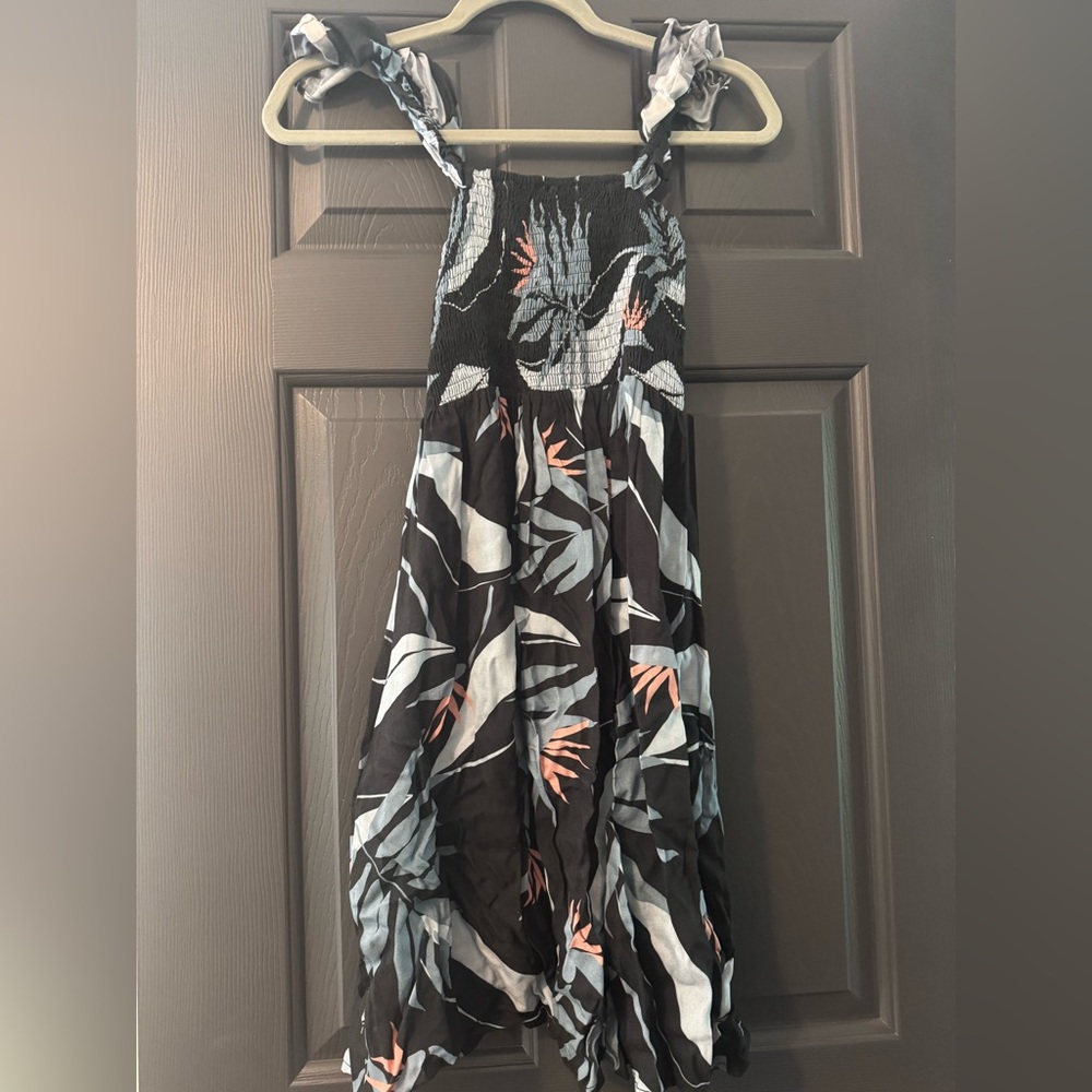 Tiare Hawaii X Aloha collection collab dress blue floral